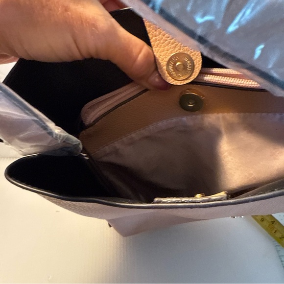 Kate Spade Knot Blush Pink Leather purse NEW medium Dust Bag and long Strap - Picture 13 of 14